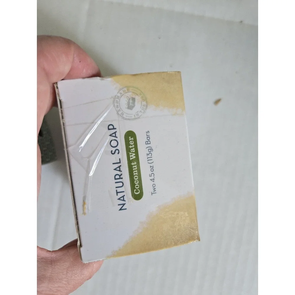 Naples Soap Co Coconut Bars Loffah New In Pkg 3 Bars Natural Exfoliating